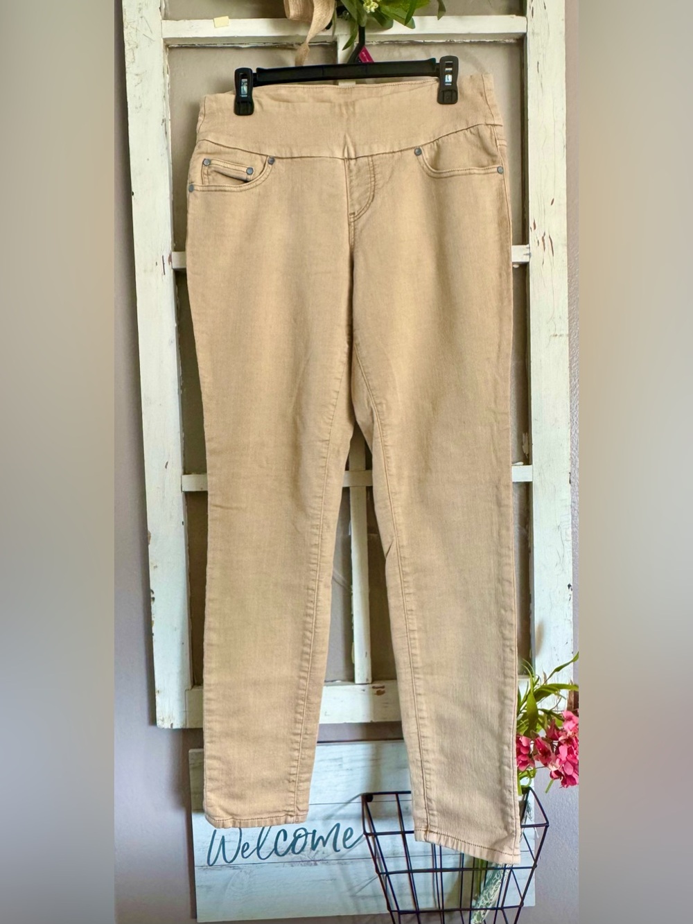 JAG High-Rise Skinny Jeans in Beige - super Stretch Comfort …new!